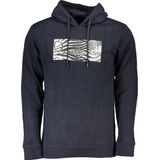 Cavalli Class - Blauw Katoenen Sweatshirt met Capuchon - Heren