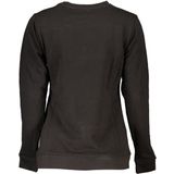 Leopard Print Crewneck Sweatshirt - Zwart - Sweater