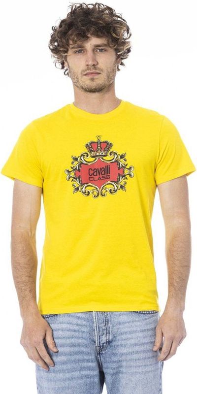 Cavalli Class - T-shirt - Zwart - Katoen - Regular Fit