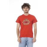 Red Crown - T-shirt - Rood - Katoen - Korte Mouwen - Logo Print