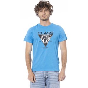 Cavalli Class - Heren T-shirt - Lichtblauw - Katoen