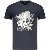 Cavalli Class - Short Sleeve T-Shirt - Blauw - Katoen