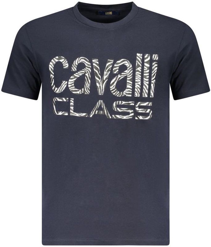 Cavalli Class - Bold Zebra Print - T-shirt - Marineblauw