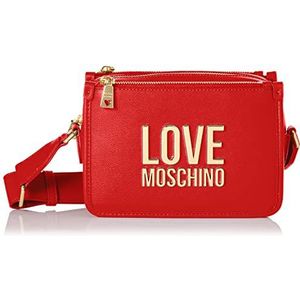 Love Moschino JC4111PP1GLI0500, schoudertas voor dames, rood, Rood