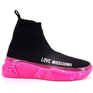 Love Moschino JA15463G1GIZC00A37, damessneakers, zwart, 37 EU, zwart.