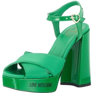 Love Moschino JA1605CG1GIM185A36, damessandalen, groen, 36 EU, Groen, 36 EU