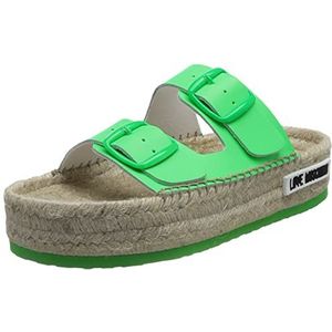 Love Moschino JA28123G1GID081035, Mule dames, neongroen, 35 EU, Neon Groen, 35 EU