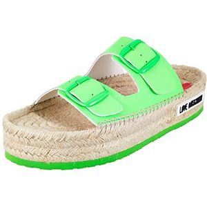 Love Moschino JA28123G1GID081039, Mule dames, neongroen, 39 EU, Neon Groen