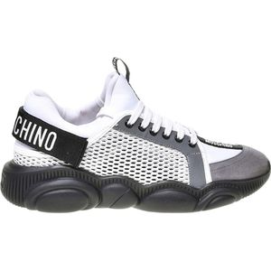 Moschino, Couture Teddy Sneaker Wit Grijs Refl Wit, Heren, Maat:44 EU