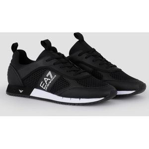 EA7 Black & White Lace Up Sneakers Heren