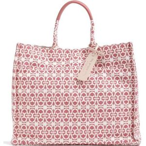 Coccinelle Never Without Dames Handtas/Shopper Leer - Roze