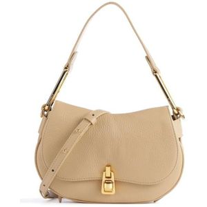 Coccinelle Handtas Leer 22 cm fresh beige