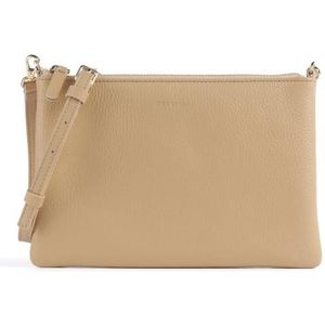 Coccinelle Best Crossbody Schoudertas Leer 22.5 cm fresh-beige