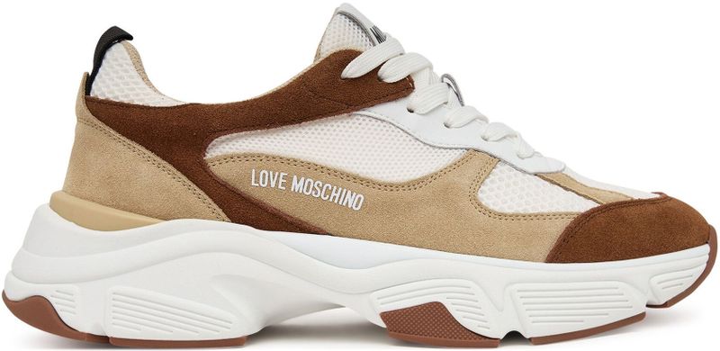 Love Moschino - Stardust - Sneakers - Beige/Wit/Bruin