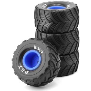 4 STKS Rubber Wiel Band Vervanging RC Onderdelen voor Traxxas E-Revo Tamiya LOSI 1/14 1/16 1/18 Schaal Mini RC Auto, Blauw