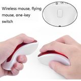 PR-01 1600 DPI 7 sleutels Flying Squirrel Wireless Mouse 2.4G Gyroscope Game Mouse (zwart rood)