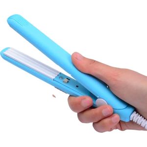 Professionele mini stijltang - Mini Stijltang - Warmteborstel - Blauw