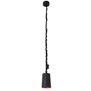 In-es.artdesign IN-ES050050N-R Paint Lavagna hanglamp, zwart/rood