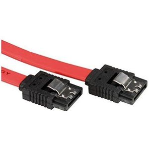 NILOX SATA SATA, 0,5 m SATA-kabel, 0,5 m, SATA, 7-polig, zwart, rood - SATA-kabel (0,5 m, SATA III, SATA 7-polig, SATA 7-polig, stekker/stekker, zwart, rood)