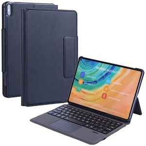 T1061C For Huawei Matepad Pro/Pro 5G 10.8 inch Ultra-thin Integrated Touch Bluetooth Keyboard + Lambskin Texture PU Leather Tablet Case with Bracket & Pen Slot(Black)