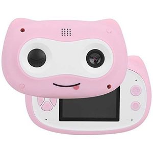 Lazmin X11 1080P leuke kindercamera, digitaal babyspeelgoed, mini-spiegelreflex, foto's, videospelletjes, camera voor kinderen, cadeau (roze)