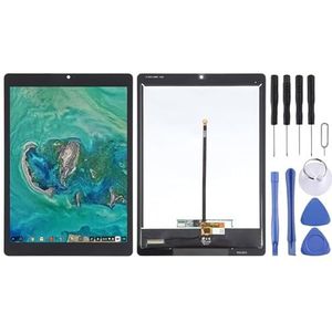 Mobiele telefoonvervangingsaccessoires LCD -scherm met digitizer volledige montage voor Acer Chromebook Tab 10 D651N (zwart) Herstelgedeelte