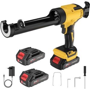 Elektrisch siliconenpistool voor Makita 18 V, elektrisch cartridgepistool, 1500 mAh, siliconen pistool met led, 4 instelbare snelheden, elektrisch afdichtingspistool, 300 ml voor het verzegelen, afdichten