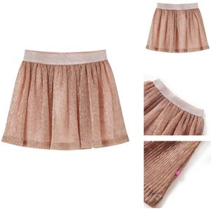 vidaXL Kinderrokje - Kinderrokjes - Kinderkleding - Kinderkled - Kinderrokje met glitters 116 zachtroze