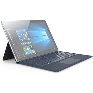 ZAORUN Toetsenbord CUBE CDK13 Speciale Roterende Schacht Magnetisch Zuig Toetsenbord Lederen Case Compatibel voor Cube KNote 5 / Knote Go Tablet (WMC5289 / WMC0200) (Grijs) Tablet PC Toetsenbord Accessoires