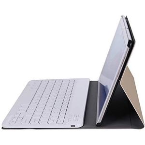 ZAORUN Toetsenbord ABS Ultradunne Split Bluetooth Toetsenbord Case Compatibel voor Huawei M5 / C5 10.1 inch, met beugelfunctie (zwart) Tablet PC Toetsenbord Accessoires (Kleur: goud)