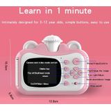 KX01-1 Slimme foto- en videokleuren Digitale kindercamera zonder geheugenkaart (roze + wit)
