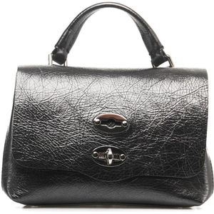 Zanellato, Italiaanse Mini Tas met Enkele Handgreep Zwart, Dames, Maat:ONE Size