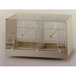 Broedkooi Wit Gepoedercoat (55 x 31 x 34 cm) Domus Molinari ART 442FPL