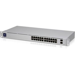 USW-24 - Layer 2-Switch - 24 Gigabit-Ethernet-Poorten - 2 SFP-Poorten