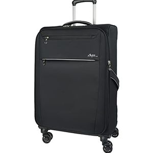 ALPINI SVELTA v3.0 Koffer zachte bagagestof Teflon, Zwart, M Soute Moyenne, 69 x 43 x 28 cm, 69-82 L, 2,6kg, koffer