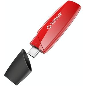 ORICO USB Solid State Flash Drive  Lezen: 520 MB/s  Schrijven: 450 MB/s  Geheugen: 128 GB  Poort: Type-C (Rood)