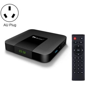 TX3 mini+ Android 11.0 Smart TV Box  Amlogic S905W2 Quad Core  Geheugen:4GB+32GB  2.4GHz/5GHz WiFi (AU-stekker)