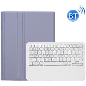 A800B Snoep Kleur Afneembare Bluetooth-toetsenbord Case met Pen Slot voor Samsung Galaxy Tab S8 + / S7 + / S7 Fe (Paars)