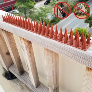 12 PCS Plastic Bird Repellent Thorns Fence Anti-Climb Nails (bakstenen rood)