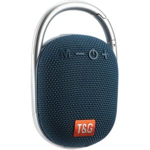 T&G TG321 TWS Portable Wireless Outdoor Mini Speaker with LED Light(Blue)