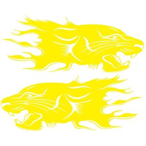 2 PCS/SET D-417 Lion Patroon Auto gemodificeerde decoratieve sticker