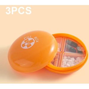 3 PCS JM062 Handige medicijnverpakking Mini vochtbestendige verzegelde pillendoos