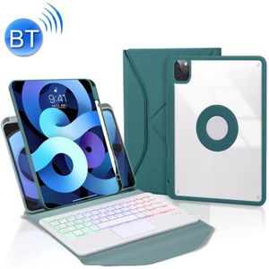 Z11B-AS Pensleuf Touchpad Backlight Bluetooth-toetsenbord lederen tablethoes voor iPad Pro 11 2021/2020/2018