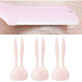3PCS Beginner Cute Rabbit Mini Safety Wenkbrauwslijper (Fantasy Pink)