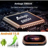 Mecool HK1RBox X4 4K TV Box  Android 11 Amlogic S905X4 CPU met RC 4GB+64 GB (AU -plug)