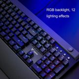 Rapoo V820 109 Keys RGB -achtergrondverlichte kantoor en mechanisch toetsenbord thuis