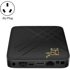 D9 PRO 2.4G/5G WIFI 4K HD Android TV Box  geheugen: 8GB + 128GB (AU-stekker)