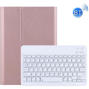 Voor Lenovo Tab M10 HD Gen 2 Bluetooth Toetsenbordleer Tablet Case (Rose Gold)