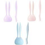 3PCS Beginner Cute Rabbit Mini Safety Wenkbrauwslijper (Bingyue Blue)