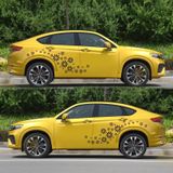 2 PCS/SET D-483 Bloempatroon Auto gemodificeerde decoratieve sticker